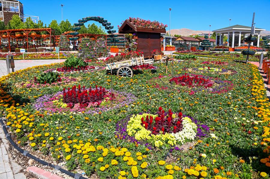 Türkiye'de daha büyüğü yok! Selçuklu Çiçek Bahçesi yeniden kapılarını açtı 7